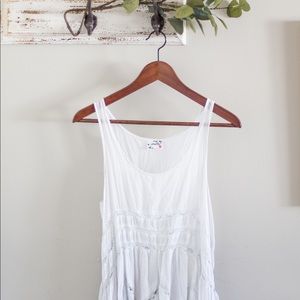 Free people Voile and Lace trapeze slip dress